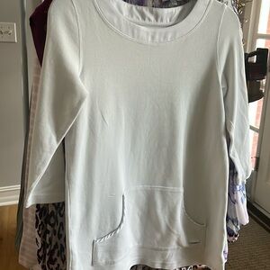 Liz Claiborne 3/4 sleeve white shirt size M